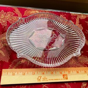 Waterford Crystal platter small love hearts with key wedding couple romantic